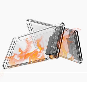 ClearVault USB 3.0/2.0 Transparent 2.5" SATA External Hard Drive Enclosure with UASP – Tool-Free Portable Case for 2TB HDD/SSD