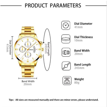 ZHOWE™ Men's Luxury Quartz Watch – Stylish Stainless Steel Business & Sports Timepiece