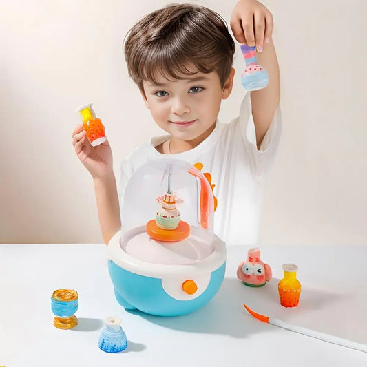 PotteryPlay™ Electric Clay Sculpting Kit – Unleash Creativity with Every Spin! 🎨⚡