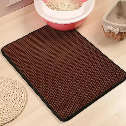 PawGuard™ Double-Layer Waterproof Cat Litter Mat 🐾🚫✨