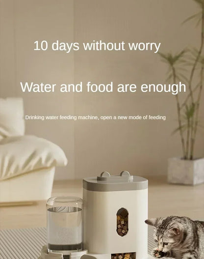 AquaFeast™ 2-in-1 Automatic Pet Feeder & Water Dispenser
