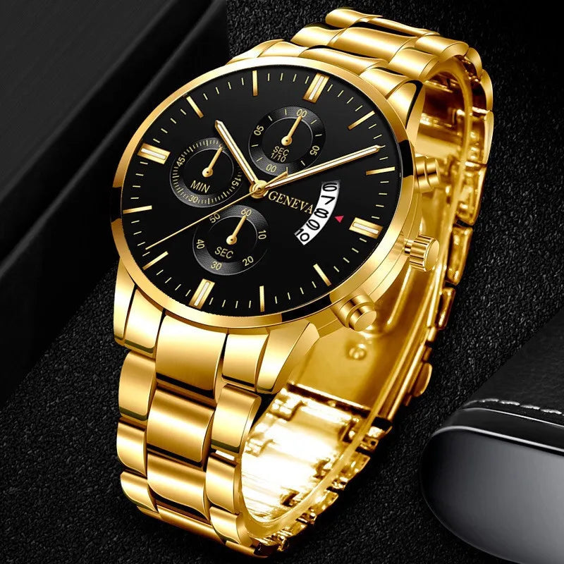 ZHOWE™ Men's Luxury Quartz Watch – Stylish Stainless Steel Business & Sports Timepiece