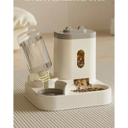 AquaFeast™ 2-in-1 Automatic Pet Feeder & Water Dispenser