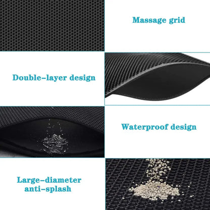PawGuard™ Double-Layer Waterproof Cat Litter Mat 🐾🚫✨