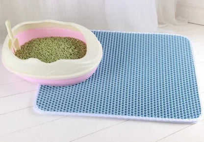 PawGuard™ Double-Layer Waterproof Cat Litter Mat 🐾🚫✨