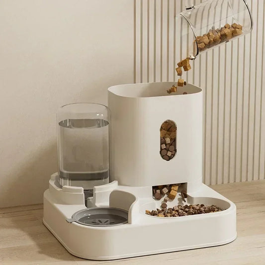 AquaFeast™ 2-in-1 Automatic Pet Feeder & Water Dispenser