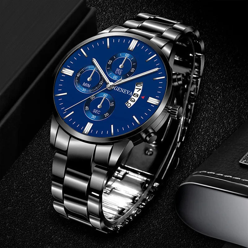 ZHOWE™ Men's Luxury Quartz Watch – Stylish Stainless Steel Business & Sports Timepiece
