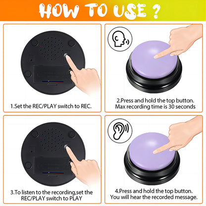 TalkBuddy™ Interactive Dog Speaking Buttons – Fun & Recordable Pet Communication Toy