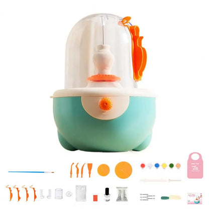 PotteryPlay™ Electric Clay Sculpting Kit – Unleash Creativity with Every Spin! 🎨⚡