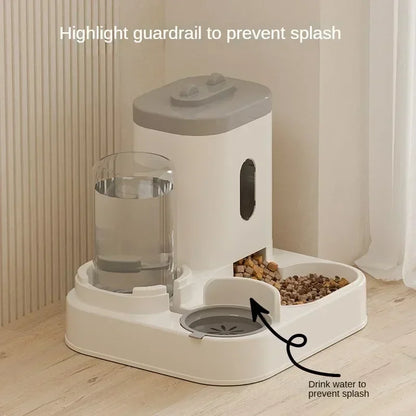 AquaFeast™ 2-in-1 Automatic Pet Feeder & Water Dispenser