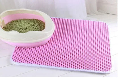 PawGuard™ Double-Layer Waterproof Cat Litter Mat 🐾🚫✨