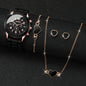 Elegance™ Women's Fashion Watch & Jewelry Set – Stylish Quartz Timepiece with Bracelet & Accessories