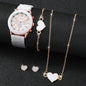 Elegance™ Women's Fashion Watch & Jewelry Set – Stylish Quartz Timepiece with Bracelet & Accessories