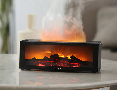 AuriMist FlameGlow – Smart Essential Oil Diffuser & LED Aroma Humidifier