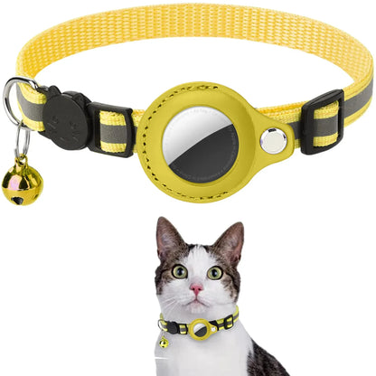 PurrTrack™ Reflective AirTag Cat Collar - AirTag Holder