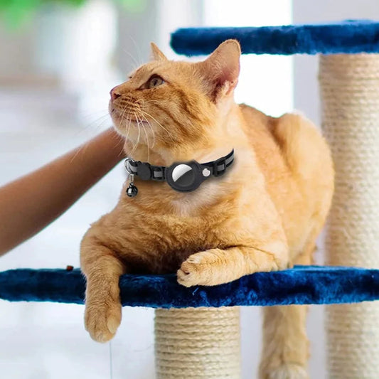 PurrTrack™ Reflective AirTag Cat Collar - AirTag Holder