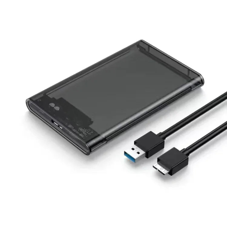 ClearVault USB 3.0/2.0 Transparent 2.5" SATA External Hard Drive Enclosure with UASP – Tool-Free Portable Case for 2TB HDD/SSD