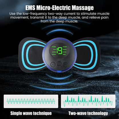 SUOLAER™ Mini Portable EMS Neck & Shoulder Massager – Ultimate Pain Relief Anytime, Anywhere!
