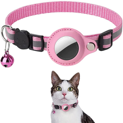 PurrTrack™ Reflective AirTag Cat Collar - AirTag Holder