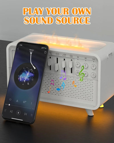 🔊 3-in-1 Sleep Sound Machine | Bluetooth Speaker + Night Light + Humidifier